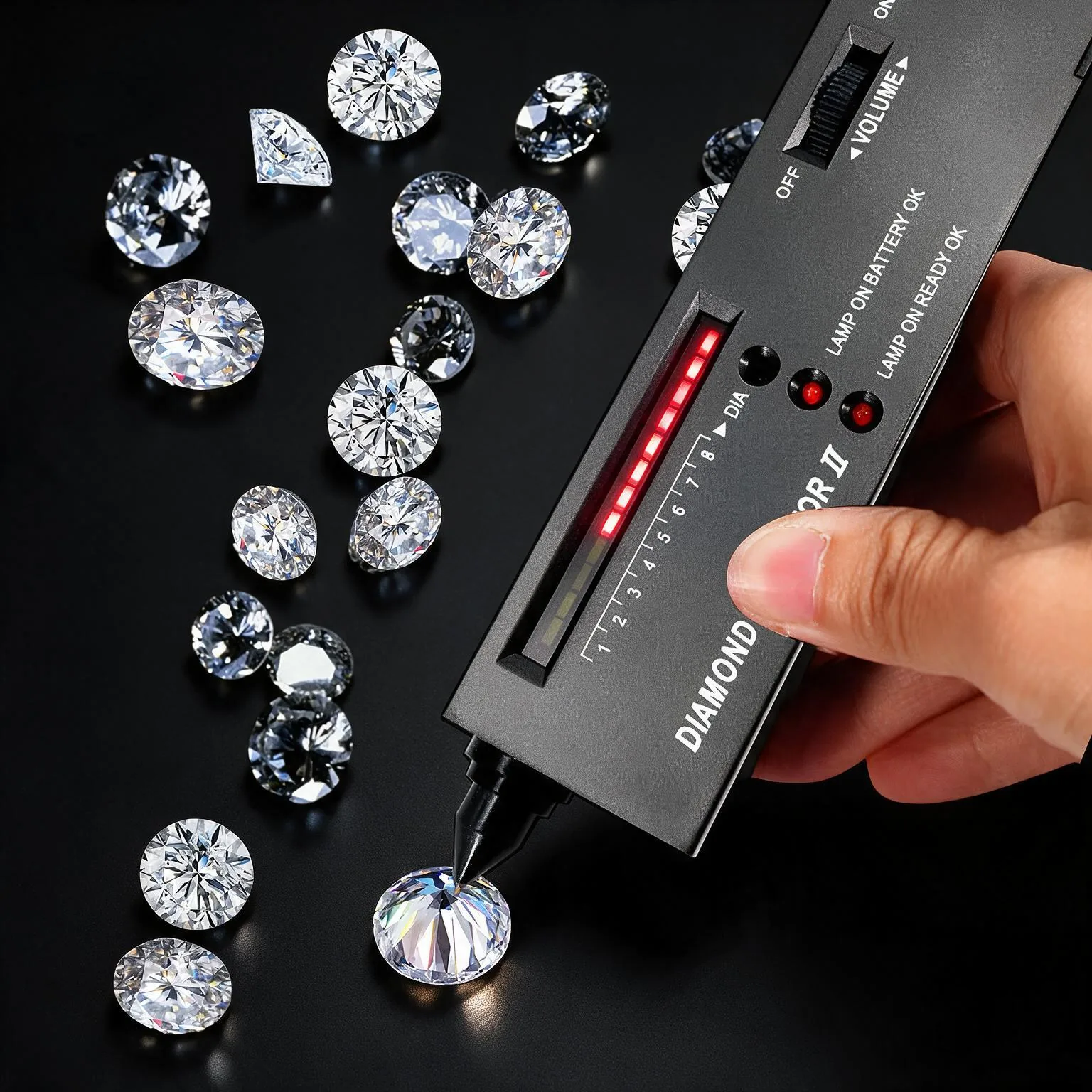 RAIRON moissanite stone inspection